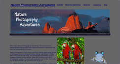 Desktop Screenshot of naturephotographyadventures.com